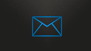 Caption: Blue Computer Email Icon Wallpaper