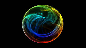 Caption: Colorful Smoke Motion On Desktop Background Wallpaper