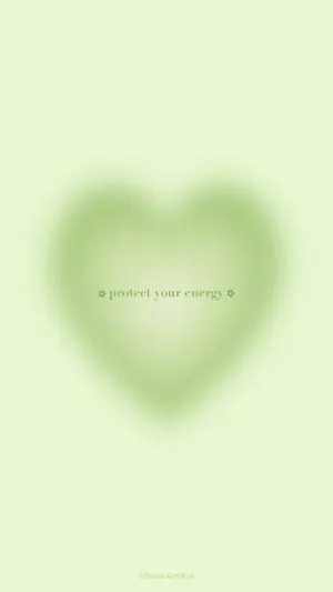 Caption: Embrace Tranquility With Green Aura Aesthetics Wallpaper