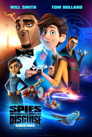 Caption: Exciting New Poster Of Animated Movie, Spies In Disguise Wallpaper