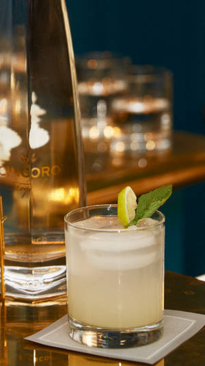 Caption: Exquisite Cincoro Tequila Lime Cocktail Wallpaper