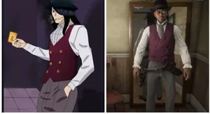 Caption: Fire Force Joker - Emanation Of Power And Mystery Wallpaper