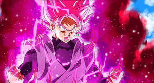 Caption: Goku Black Radiant Energy Iphone Wallpaper Wallpaper