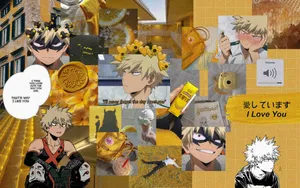 Caption: Immersive Bakugou Aesthetic Desktop Scene Wallpaper
