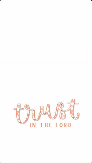 Caption: Inspirational Minimalist Trust Quote Wallpaper