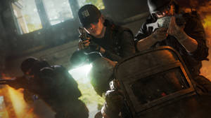 Caption: Intense Action In Rainbow Six Siege Wallpaper