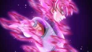 Caption: Intense Power - Black Goku In Super Saiyan Form Wallpaper