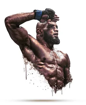 Caption: Intensity Personified - Mixed Martial Artist Yoel Romero In Action Wallpaper