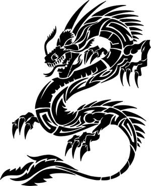 Caption: Intricate Japanese Dragon Tattoo Artwork Wallpaper
