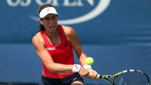 Caption: Johanna Konta's Dismayed Expression On Court Wallpaper