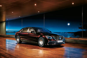 Caption: Luxurious Mercedes Benz Maybach S650 Flaunting Its Elegant Design Wallpaper