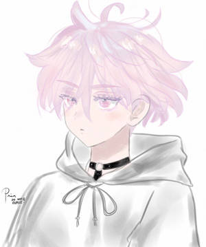 Caption: Magnificent Kawaragi Senju With Pink Hair Wallpaper