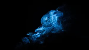 Caption: Majestic Blue Smoke With Striking White Streaks Wallpaper