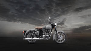 Caption: Majestic Classic 350 Royal Enfield In Hd Wallpaper