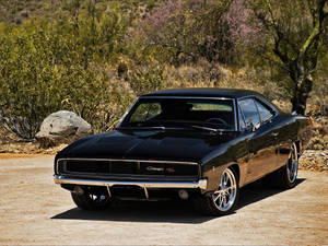 Caption: Majestic Dodge Charger R/t - The Iconic Muscle Car Wallpaper