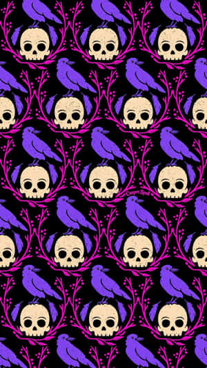 Caption: Majestic Purple Gothic Architecture Wallpaper