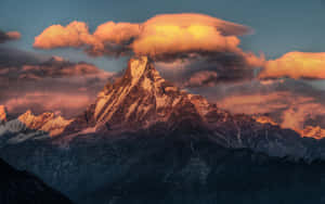 Caption: Majestic Rocky Mountain Range Wallpaper