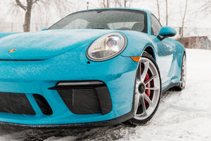 Caption: Majesty On Wheels: Porsche 911 Gt3 Luxury Car. Wallpaper