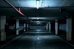 Caption: Mysterious Underground Parking Wallpaper