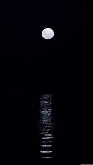 Caption: Mystical Full Moon In Dark Sky Wallpaper