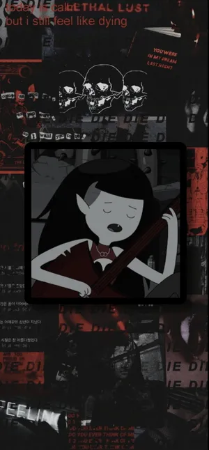 Caption: Mystical Marceline Illustration In Alt Aesthetic Style Wallpaper
