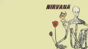 Caption: Powerful Imagery Of Nirvana's 4k Insecticide Album Cover Wallpaper
