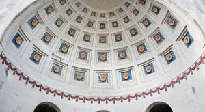 Caption: Rotunda Window At Ohio State University Wallpaper