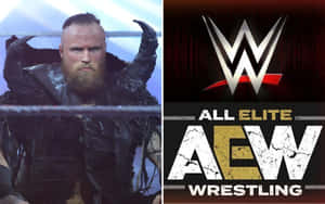 Caption: Shrouded In Mystique - Malakai Black In Aew And Wwe Wallpaper