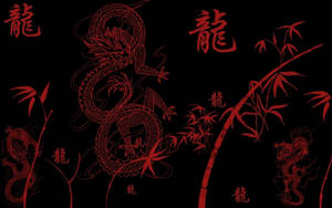 Caption: Splendid Japanese Dragon Art On Pc Wallpaper