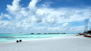 Caption: Stunning Summer Day In The Maldives Wallpaper