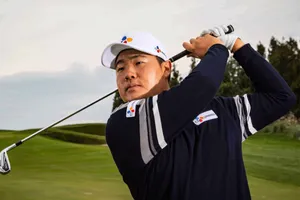 Caption: Sungjae Im Perfecting The Backswing Technique Wallpaper