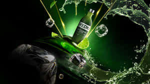 Caption: Svedka Cucumber Lime Vodka With A Splash Wallpaper