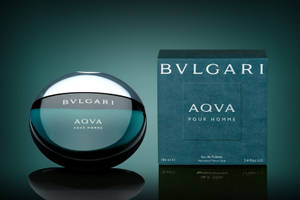 Caption: The Intense Fragrance Of Bvlgari Aqva Perfume Scent. Wallpaper