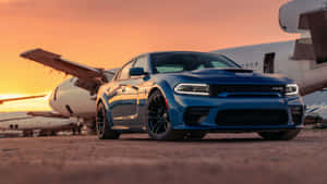 Caption: Thrilling Ride With Dodge Charger Wallpaper