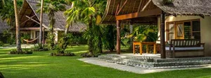 Caption: Tranquil Scene Of A Cozy Home In The Solomon Islands Wallpaper