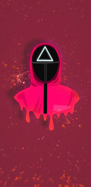 Caption: Triangle Soldier From Keren's Squid Game Wallpaper