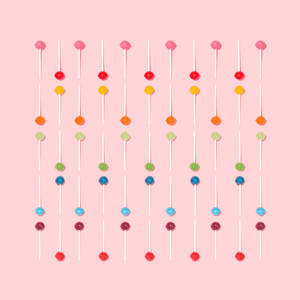 Caption: Vibrant Lollipop Aesthetic Pattern Wallpaper