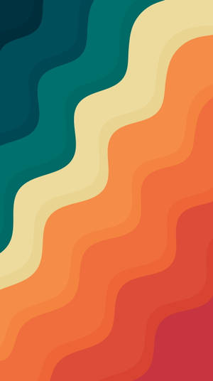 Caption: Vibrant Waves Wallpaper For Samsung S20 Fe Wallpaper