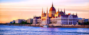 Caption: Vivid Budapest Panorama Wallpaper