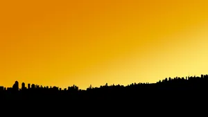 Captivating 4k Minimalist Cityscape Silhouette Wallpaper