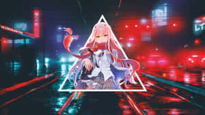 Captivating Beauty Depicted In Zero Two Aesthetic Wallpaper