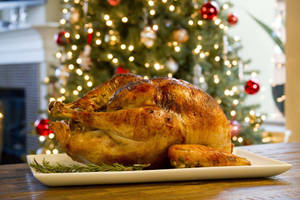 Captivating Christmas Turkey Wallpaper