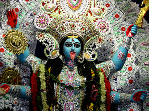 Captivating Depiction Of Goddess Kali Wallpaper