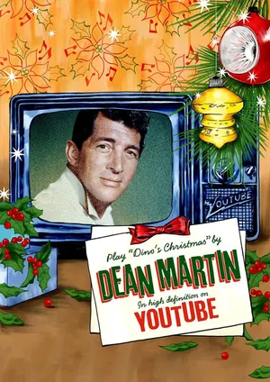 Captivating Digital Artwork Of Singer Dean Martin Wallpaper