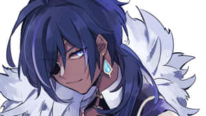 Captivating Kaeya In Action Wallpaper