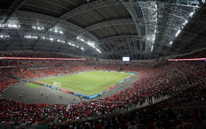 Captivating National Football Stadium In Singapore Wallpaper