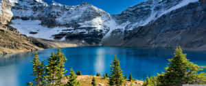 Captivating Natural Landscape In Ultra Wide Perspective Wallpaper