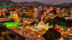 Captivating Night View Of Ajmer Wallpaper