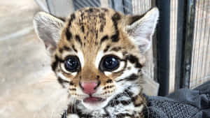 Captivating Ocelot In Its Natural Habitat Wallpaper