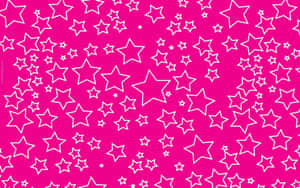 Captivating Pink Stars In The Night Sky Wallpaper